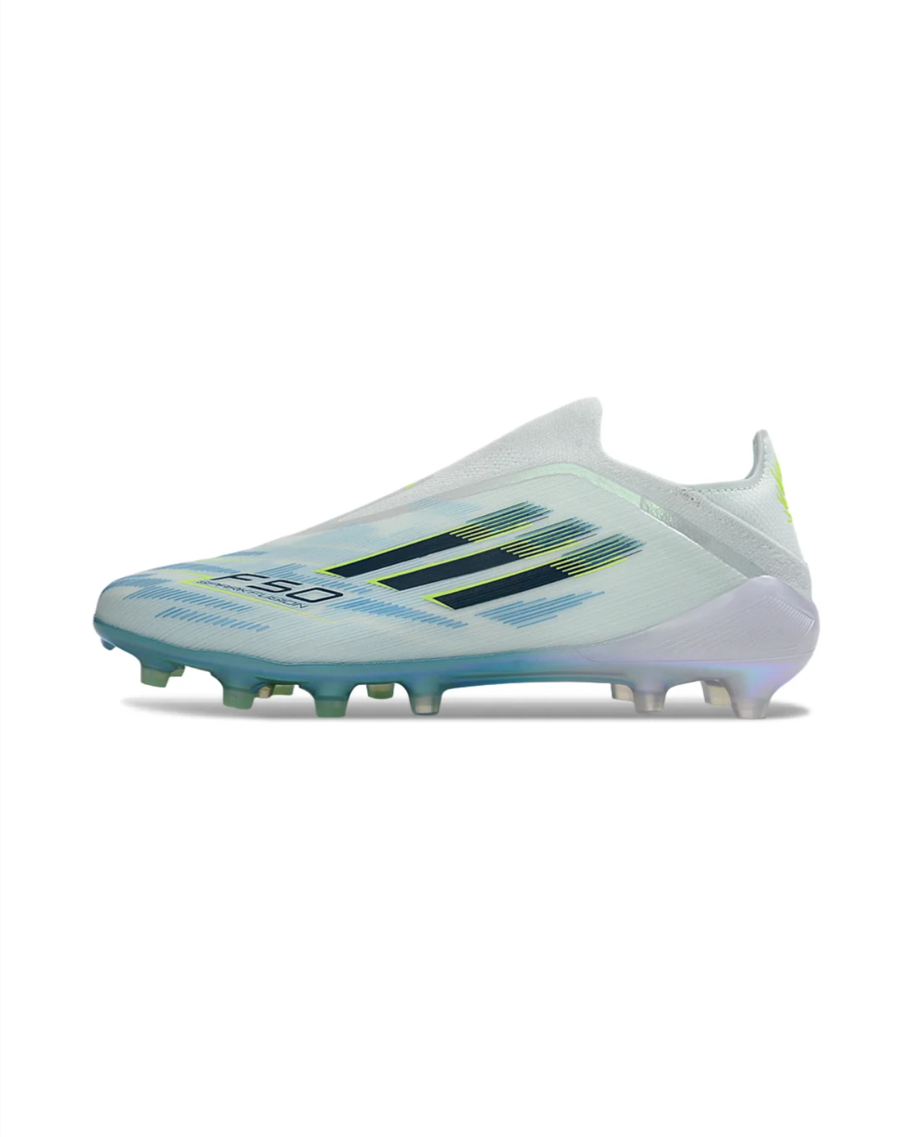 F50 Elite Laceless Blue Frosty Blue White FG Soccer Cleats