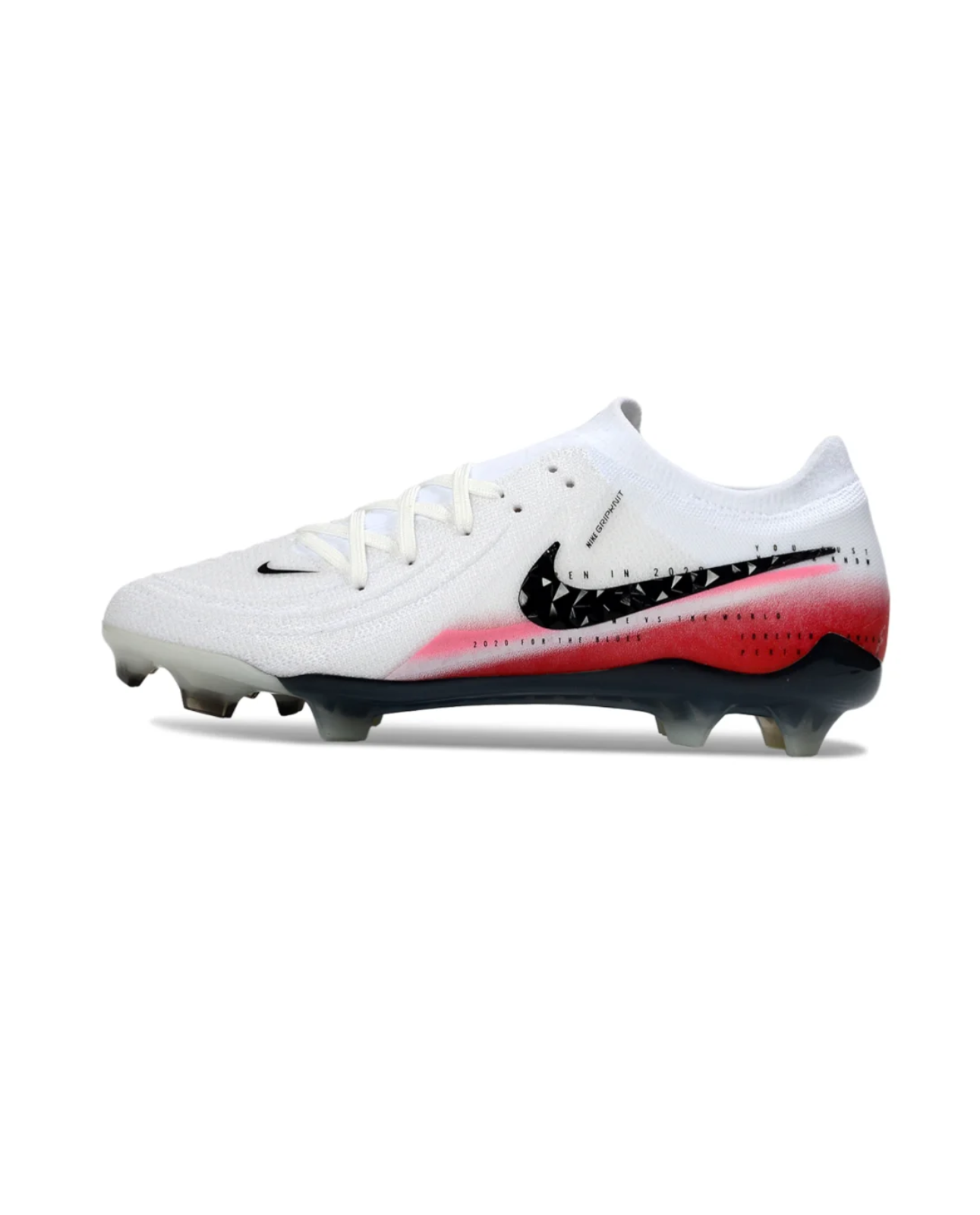Phantom GX 2 Elite Soccer Cleats FG Luna White Crimson Red | The