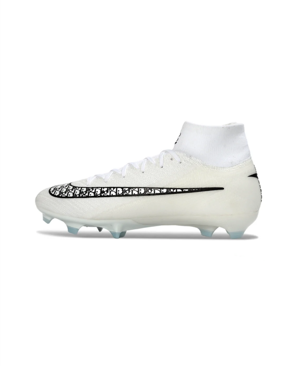 Mercurial Superfly 10 Elite White Black High Top Air Zoom FG