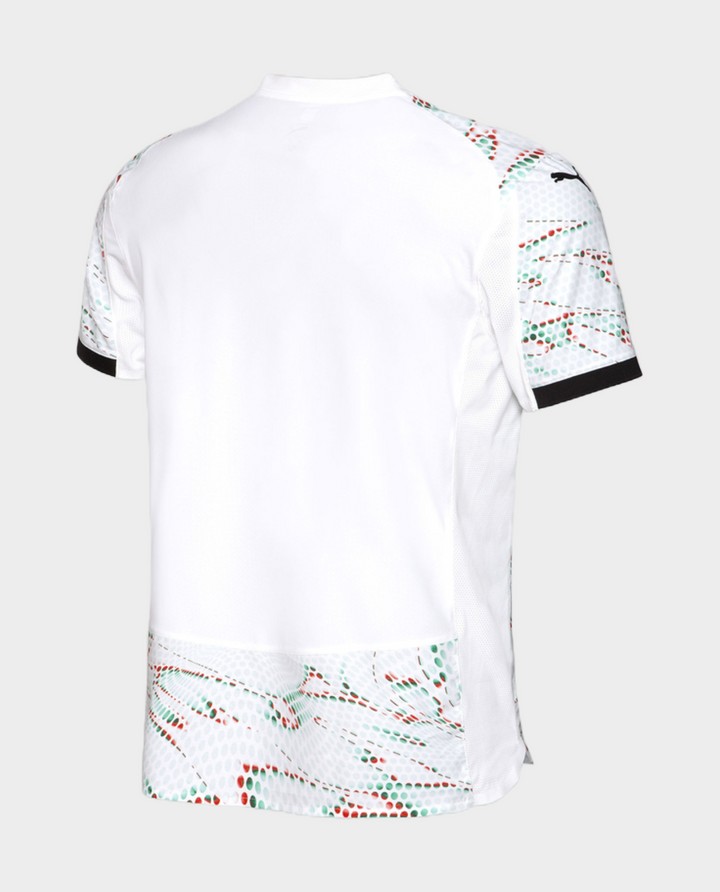 2024 Portugal away fan jersey featuring a unique abstract design and comfortable fit for supporters