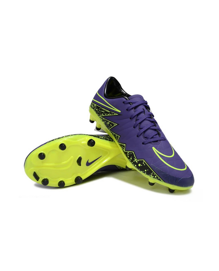 Hypervenom Phantom II Purple Green FG Football Cleats | The