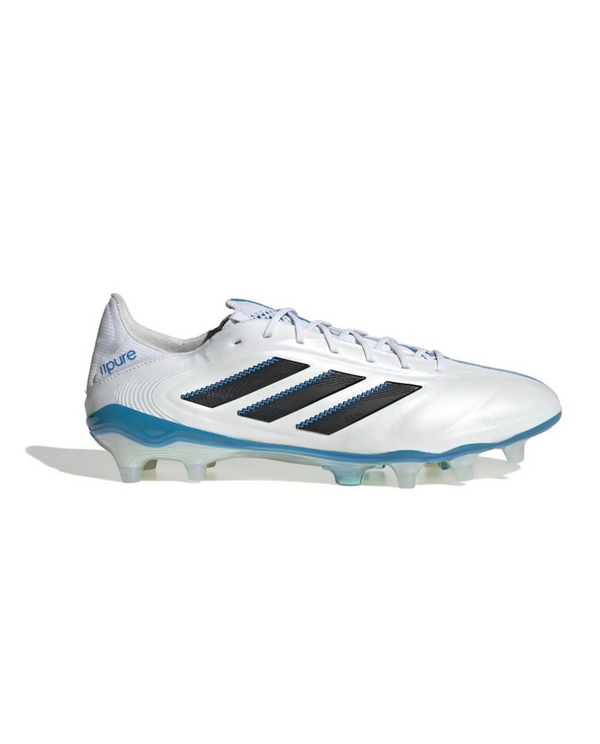 Copa Pure 3 White & Blue 11pure Firm-Ground Football Studs