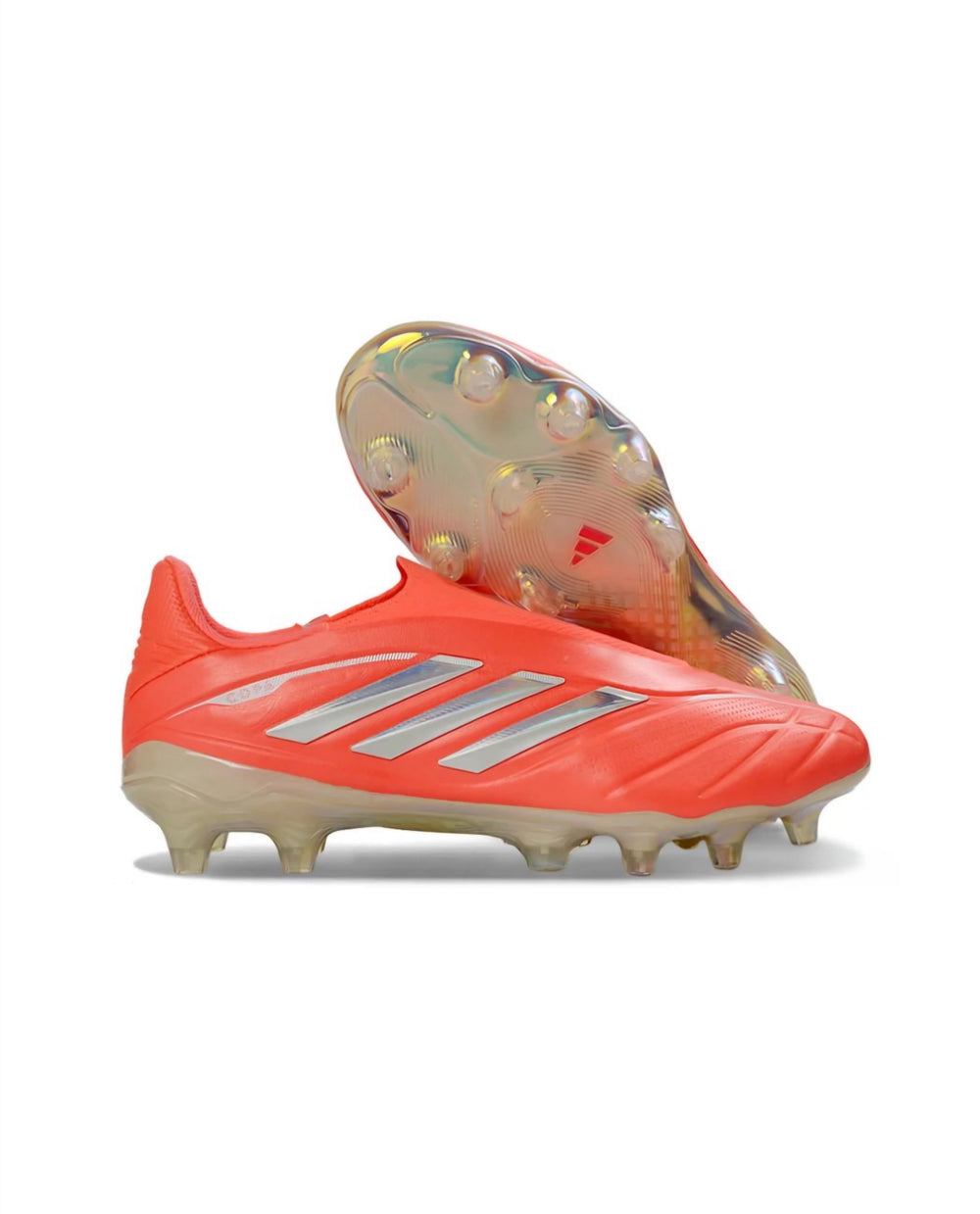 Copa Pure 3 Lace Less Red Silver FG Cleats | Dribble Store – The