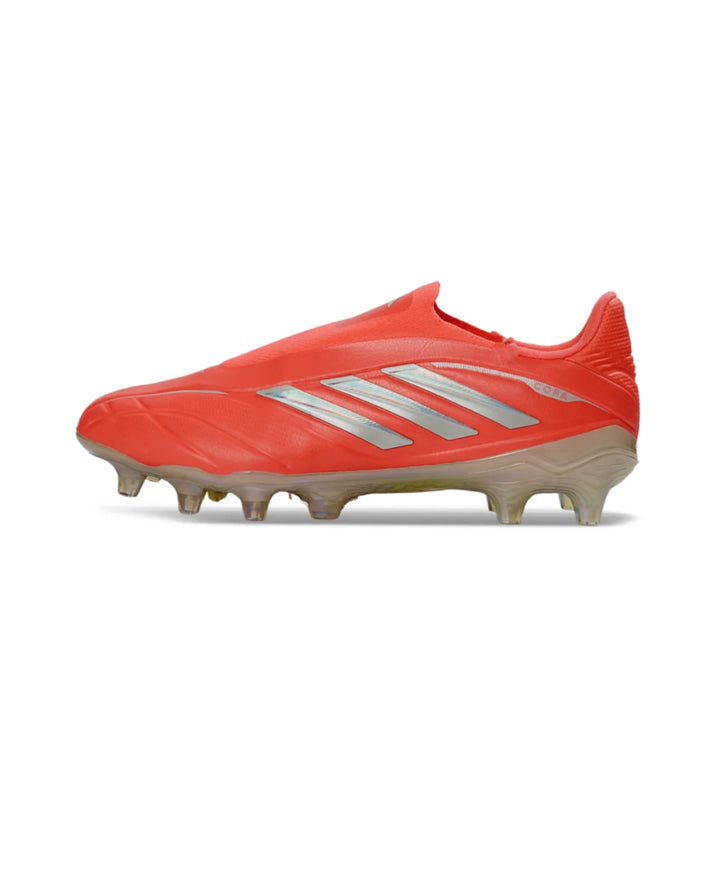 Copa Pure 3 Lace Less Red Silver FG Cleats | Dribble Store – The