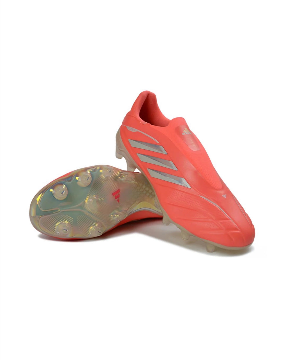 Copa Pure 3 Lace Less Red Silver FG Cleats | Dribble Store – The