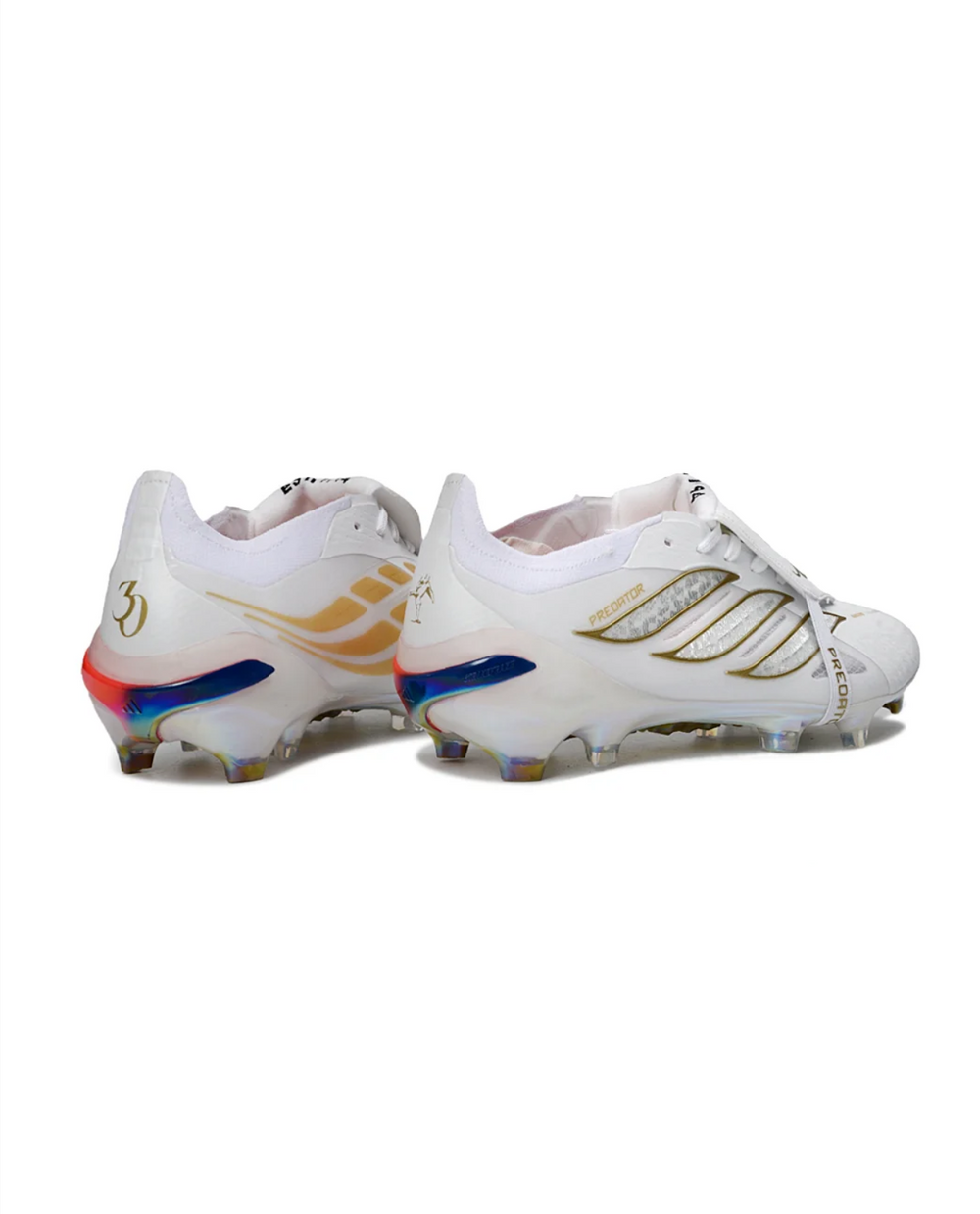 Predator 26 Elite White Gold Fold over FG Football Cleats