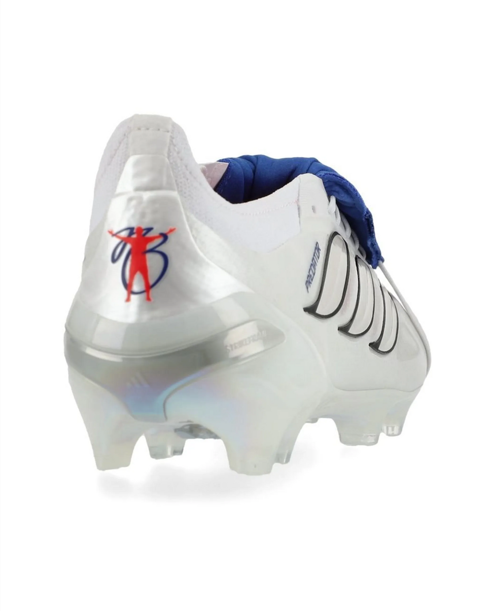 Predator 26 Elite White Silver Royal Blue Fold over FG Football