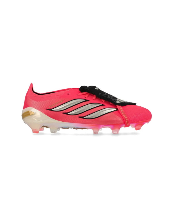 Predator 26 Elite Red Coral White Fold over FG Football Cleats