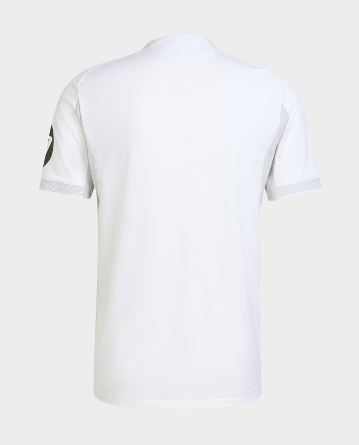 Back view of The Dribble Store Real Madrid 2025 home jersey plain white short sleeve football shirt