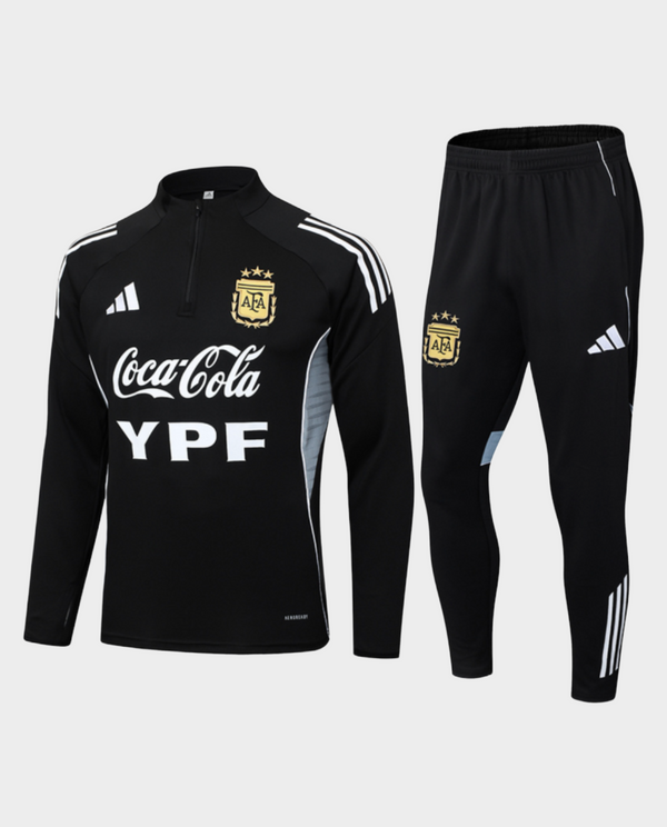 Argentinian black training suit 2025 by The Dribble Store featuring a stylish design and comfortable fit