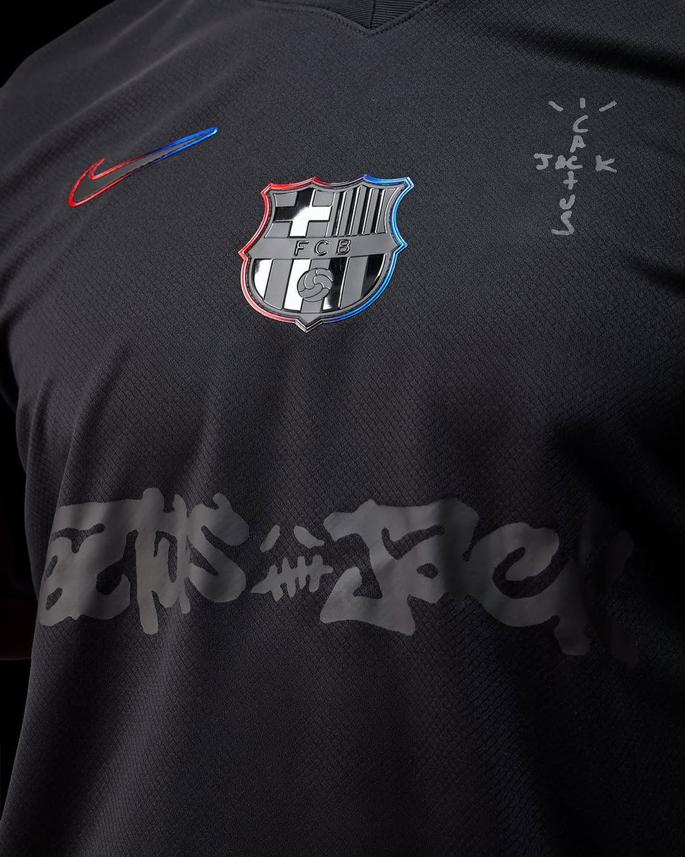 Barcelona Cactus Jack Away SE 2025-26 Player Version Jersey