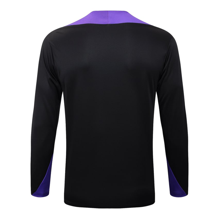 Back view of Barcelona Kobe Bryant training suit 2025 with long sleeves and purple accents