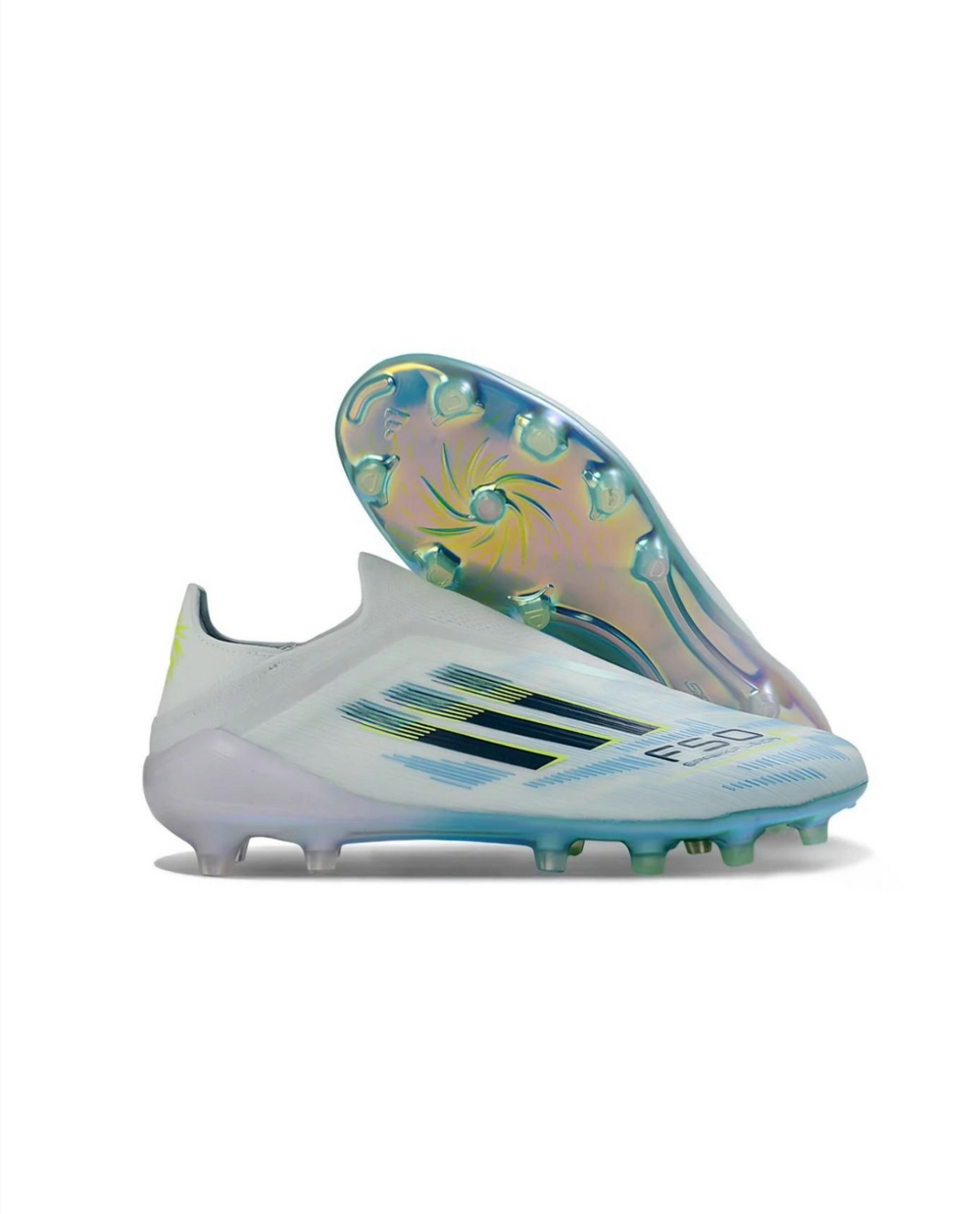 F50 Elite Laceless Blue Frosty Blue White FG Soccer Cleats