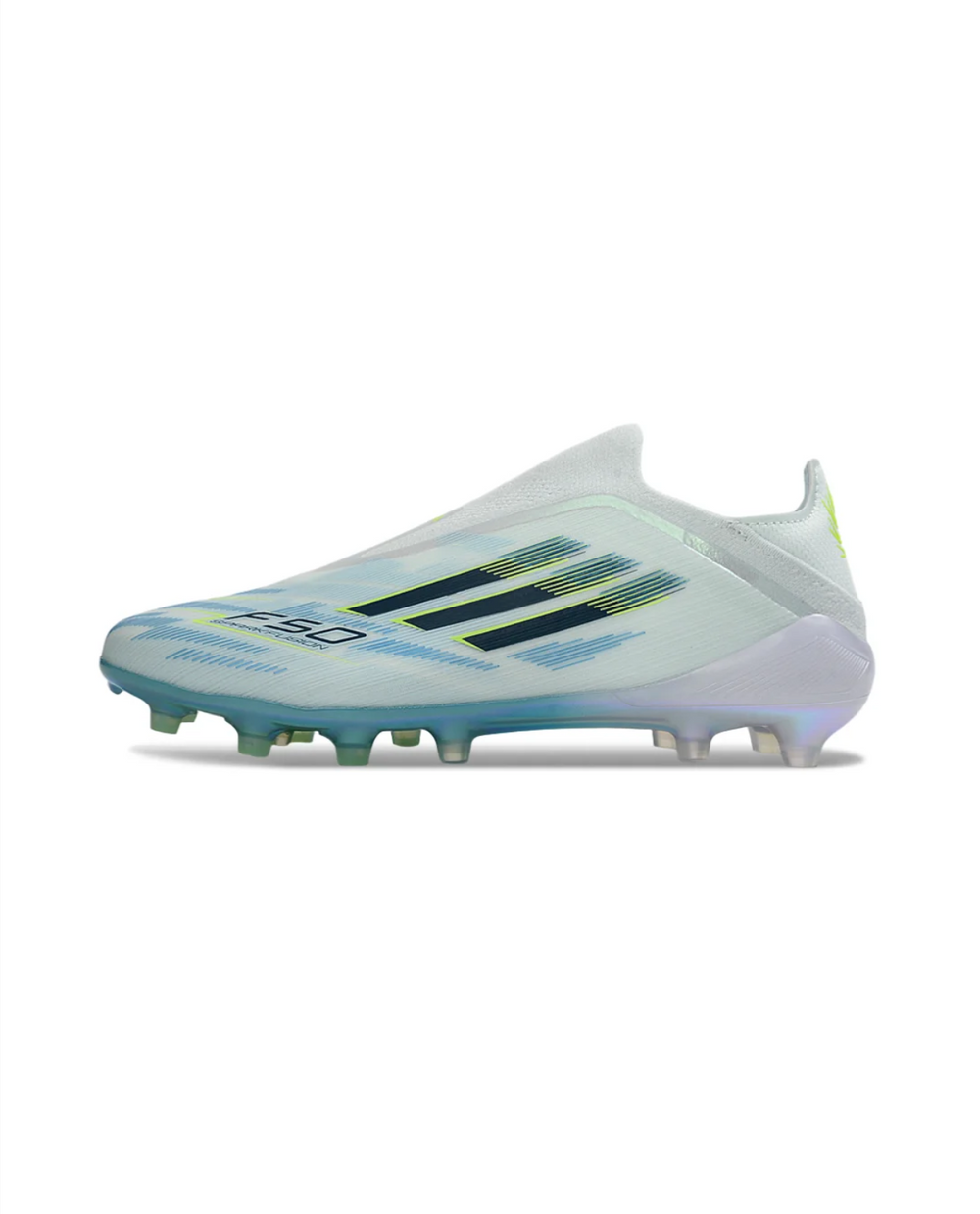 F50 Elite Laceless Blue Frosty Blue White FG Soccer Cleats