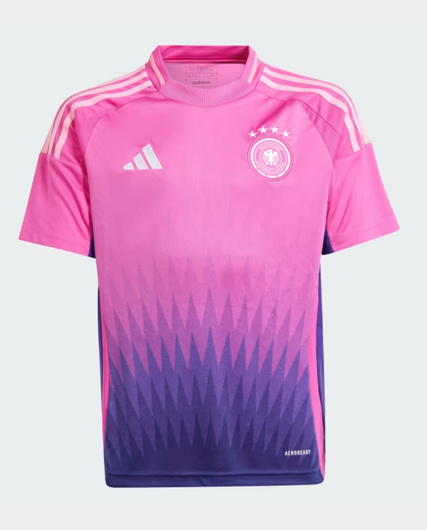 Germany away jersey 2024-25 player version in pink and purple gradient by Striker Store