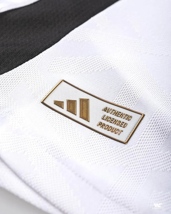 Germany home jersey 2024-25 featuring an authentic licensed product tag for official apparel