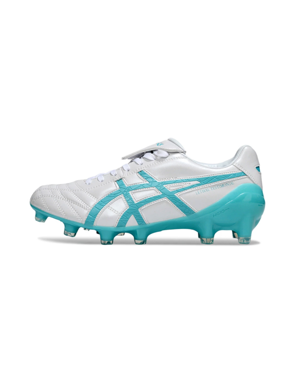 Asics Lethal Testimonial 4 IT White Teal FG Football Boots