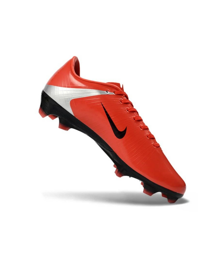 Mercurial Super Fly CR7 Soccer Cleats - Retro Red Silver Low-Top