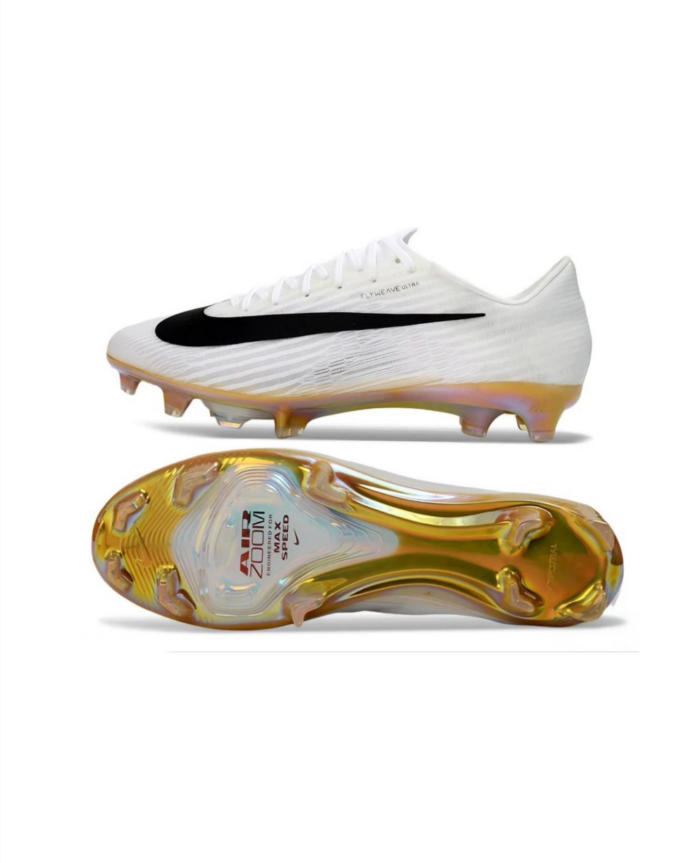 Mercurial Superfly 11 White Gold Black Air Zoom FG Cleats | The