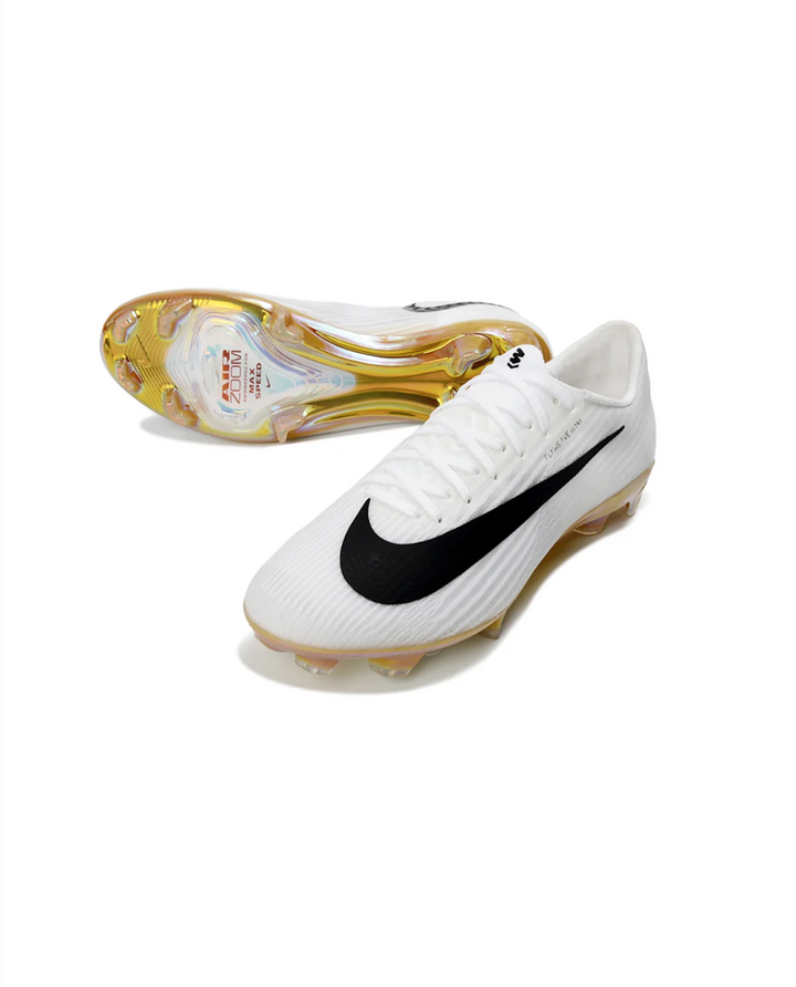 Mercurial Superfly 11 White Gold Black Air Zoom FG Cleats | The