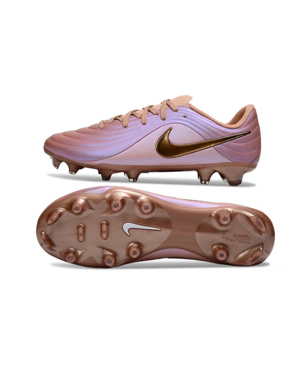 Tiempo Legend 10 Elite FG Pink Gold Football Studs | Dribble Store