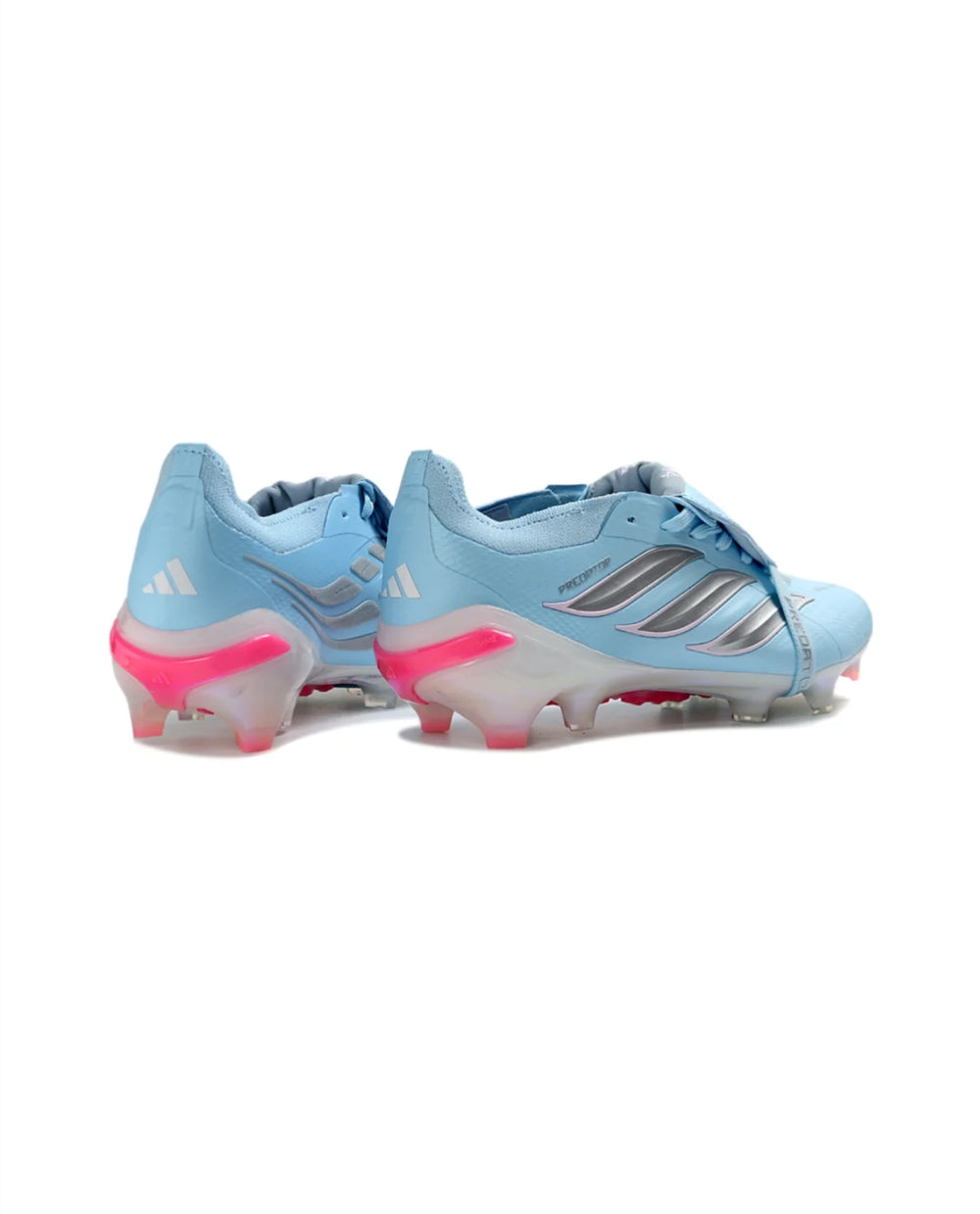 Predator 26 Elite Sky Blue Pink Fold over FG Football Cleats